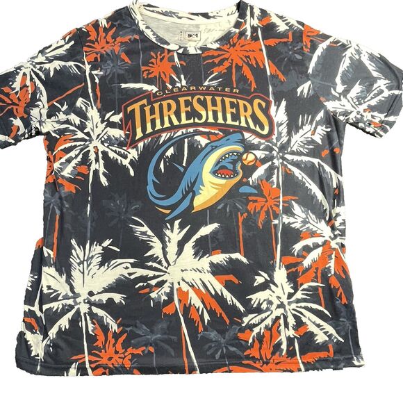 Clearwater Threshers Shirt Mens XL Hawaiian Baseball Minor League Baseball - Picture 1 of 13
